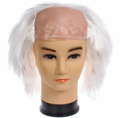 Парик карнавальный «Учёный», Белый
