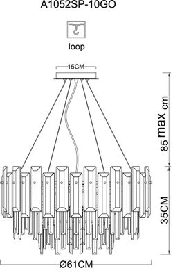 Подвесная люстра Arte Lamp