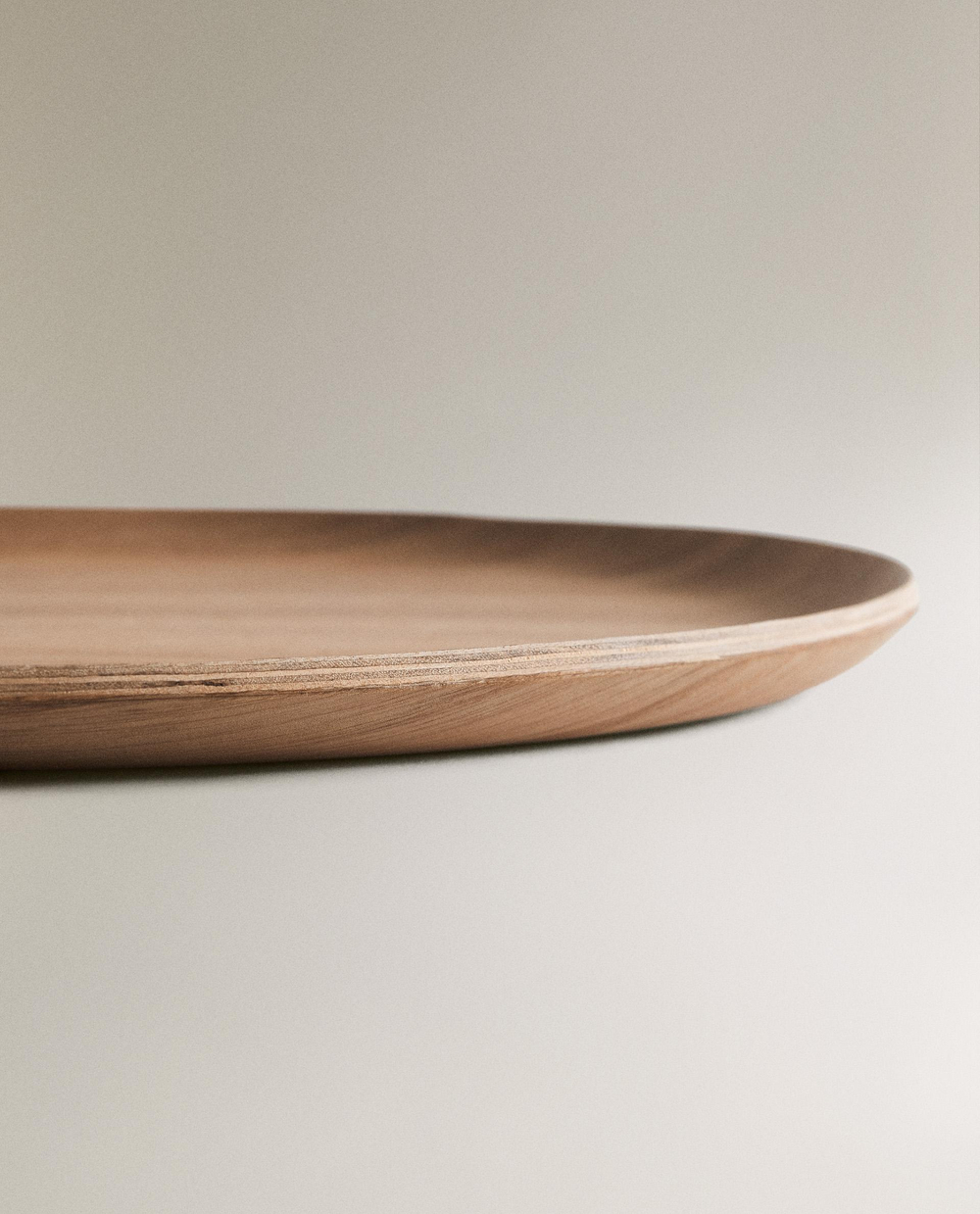 Zara Home Поднос из дерева, цвет бежевый, 40 см