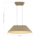 SL3001.713.01 Светильник подвесной ST-Luce Бежевый,Белый/Бежевый,Белый LED 1*12W 3000K SENTITO