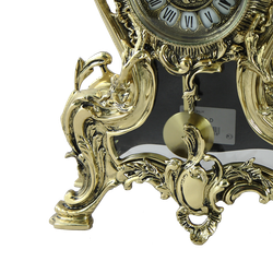 Bello De Bronze Часы Конша с маятником, золото