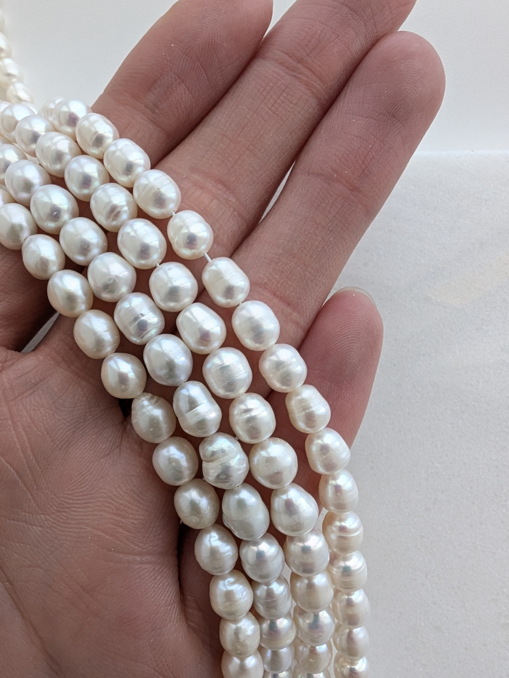 Жемчуг натуральный рис 5.5мм