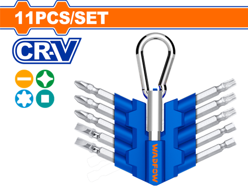 Набор бит с держателем 11 шт (15/60) WADFOW WBS1601
