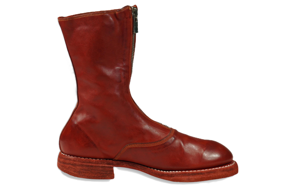 GUIDI Ankle Boots Women"s Brown Red