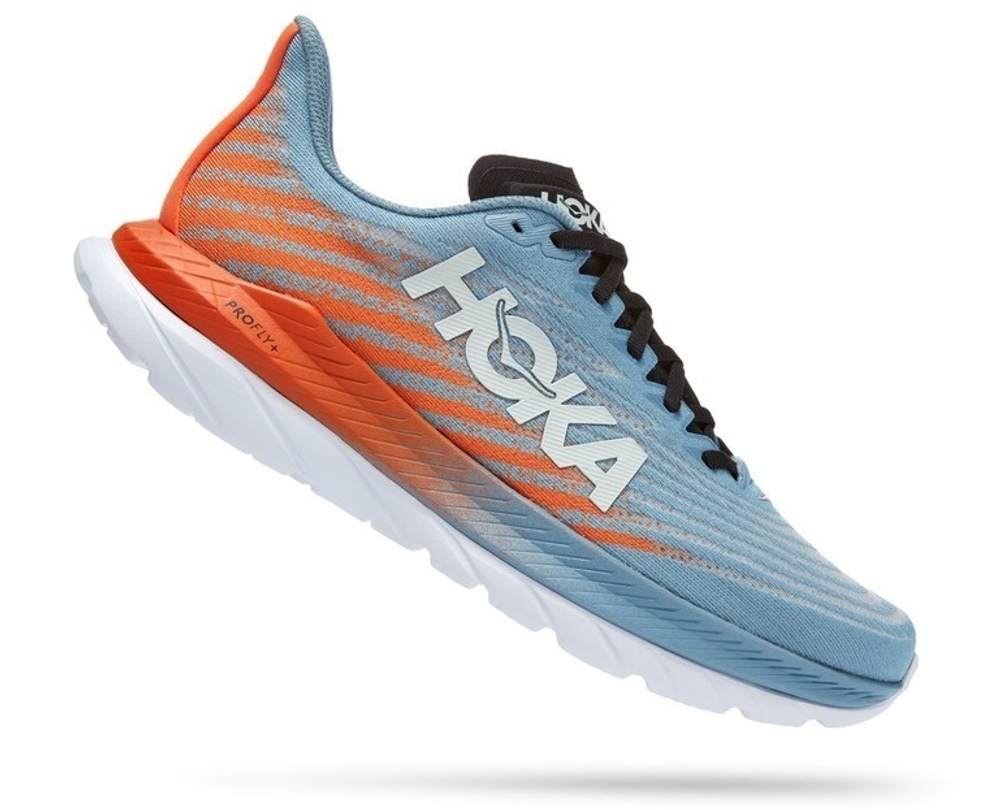 Кроссовки HOKA MACH 5 Mountain Spring Puffins Bill арт. 1127893MSPBL, синий, муж.