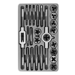 WDK-DTM3024 Набор метчиков и плашек М5-М12, 24 предмета, метрическая резьба