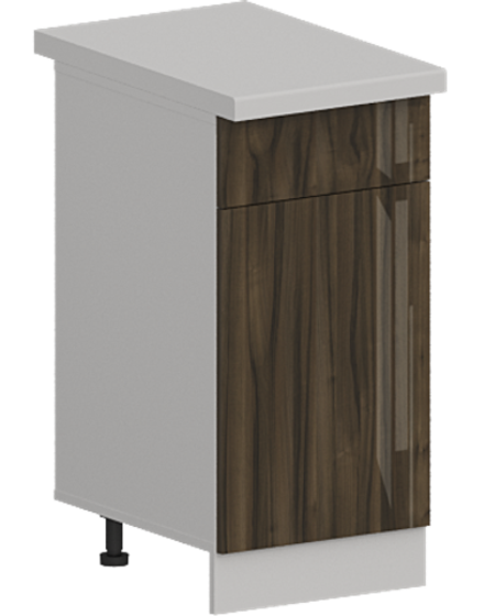 Кухня Модуль ШН1Я 400 Ликата / Орех Миланский