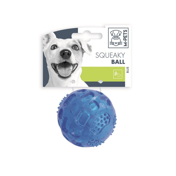 Мяч-пищалка для собак голубой 6,3см M-Pets