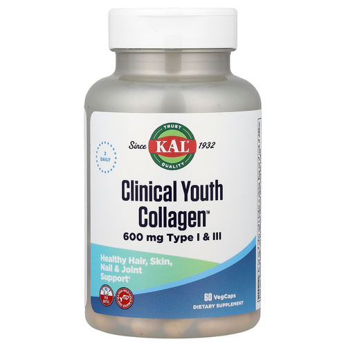 KAL, Clinical Youth Collagen™, 60 растительных капсул