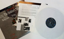 Винтажная виниловая пластинка LP Stravinsky Стравинский История Солдата, Sting, Ian McKellen The Soldier's Tale (USA 1988)