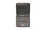 Balenciaga Grain Calfskin Coin Purse, Card Holder Women"s Black