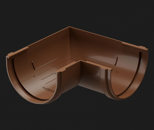 Döcke PREMIUM Угловой элемент 90˚ (Каштан)