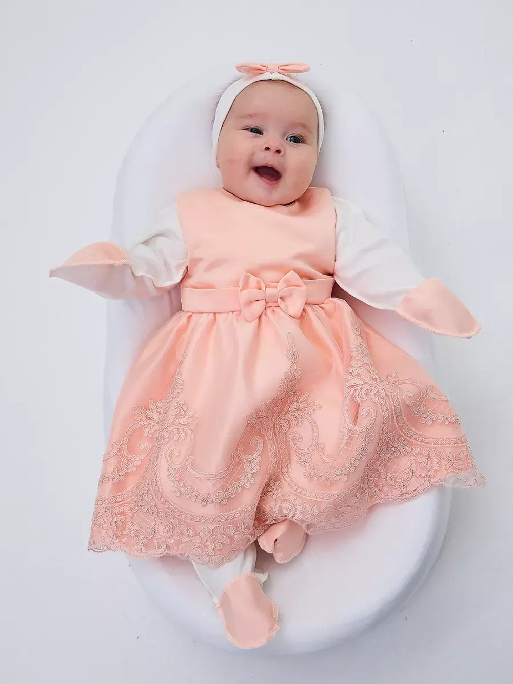 платье для новорожденной на выписку