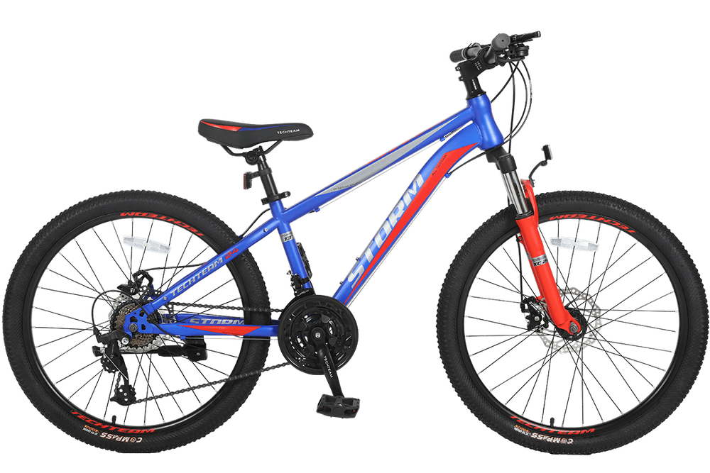 Велосипед TechTeam Storm 24"х13" синий 2022