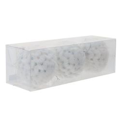 GAEM Набор из 3шт Украшение новогоднее "Шар", D 8 см, L23,5 W8 H8 см