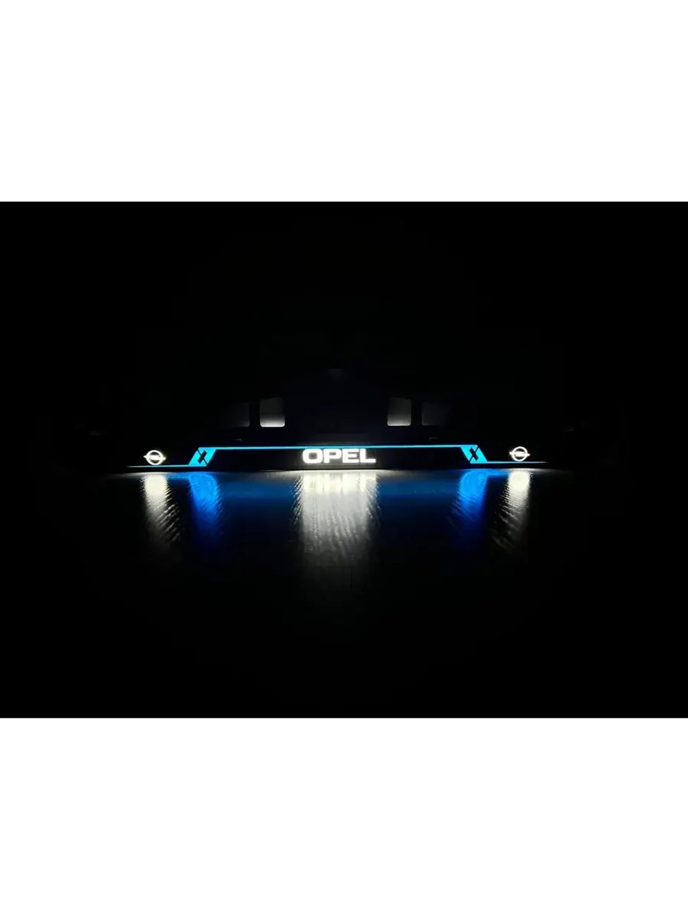 Рамка с LED подсветкой надписи. BL Opel.