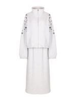 Костюм DROPS с юбкой, меланж