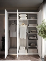 Шкаф распашной 120*40*200 белый, Lorena 6