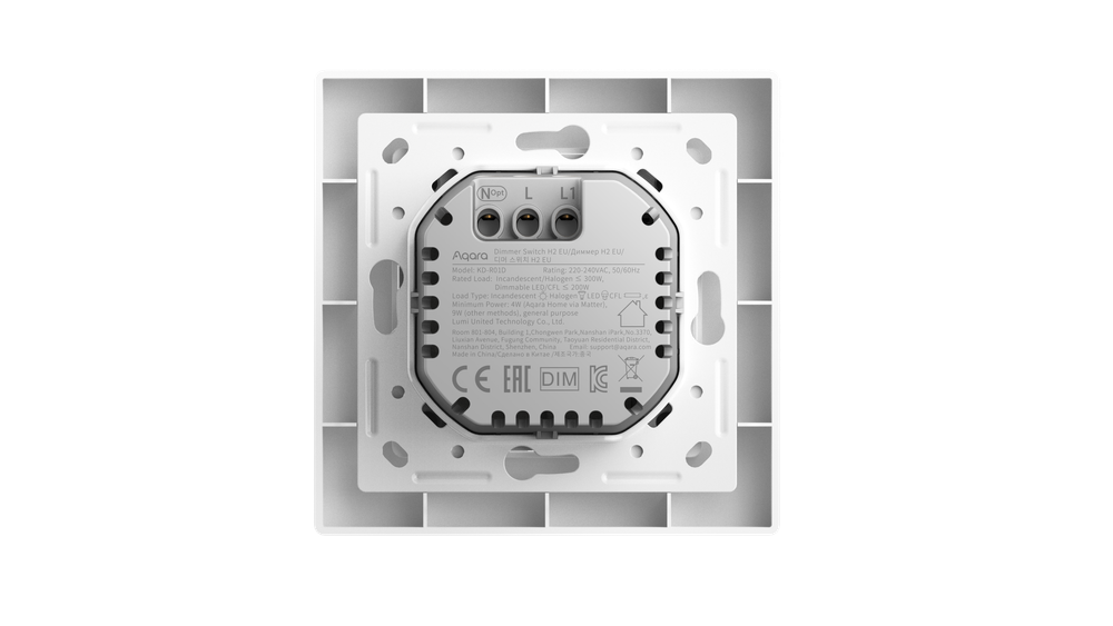 AQARA Настенный диммер H2 EU (белый), модель KD-R01D_wh