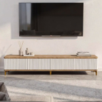 Тумба под телевизор на ножках ROYAL 5037 эко (Дуб Веллингтон-Золото)