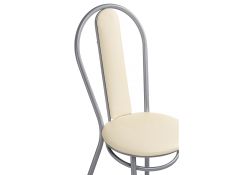 Стул на металлокаркасе Lamniel ваниль в крапинку / светлый мусс