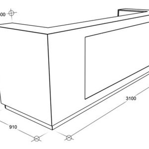 Стойка ресепшн на заказ