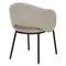 Стул Jude, бежевое букле, черные ножки