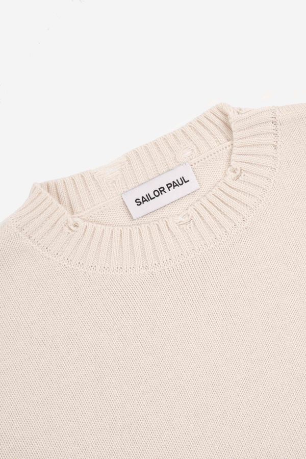 Свитер Distress Sweater бежевый - фото 2