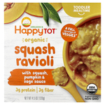 Happy Family Organics, Happy Tot®, равиоли с органической тыквой, для детей от 2 лет, 128 г (4,5 унции)