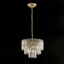 Citilux Фонда CL303163 Люстра хрустальная подвесная Бронза