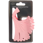 Заколка - краб для волос «AKS - VIENTO», микс 6 цветов, цветок, 9,5*5,5см