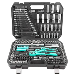 Набор инструментов 218пр. 1/4'',3/8'',1/2''(6гр.)(4-32мм) MAMEDFORCE MF-42182-5