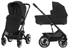 Коляска Cybex Talos S Lux BLK complete Cloud T Mirage Grey Plus 3 в 1 Moon Black с дождевиками