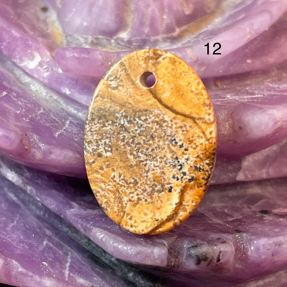 47834 Яшма песочная Кулон 13*18мм