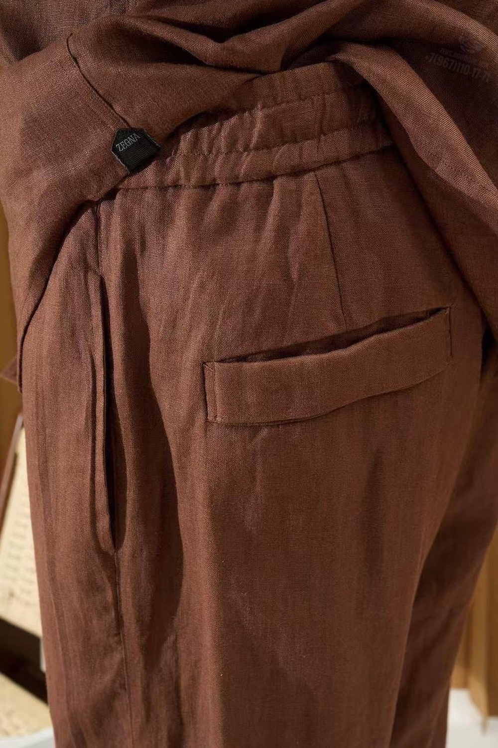 Льняной костюм Ermenegildo Zegna