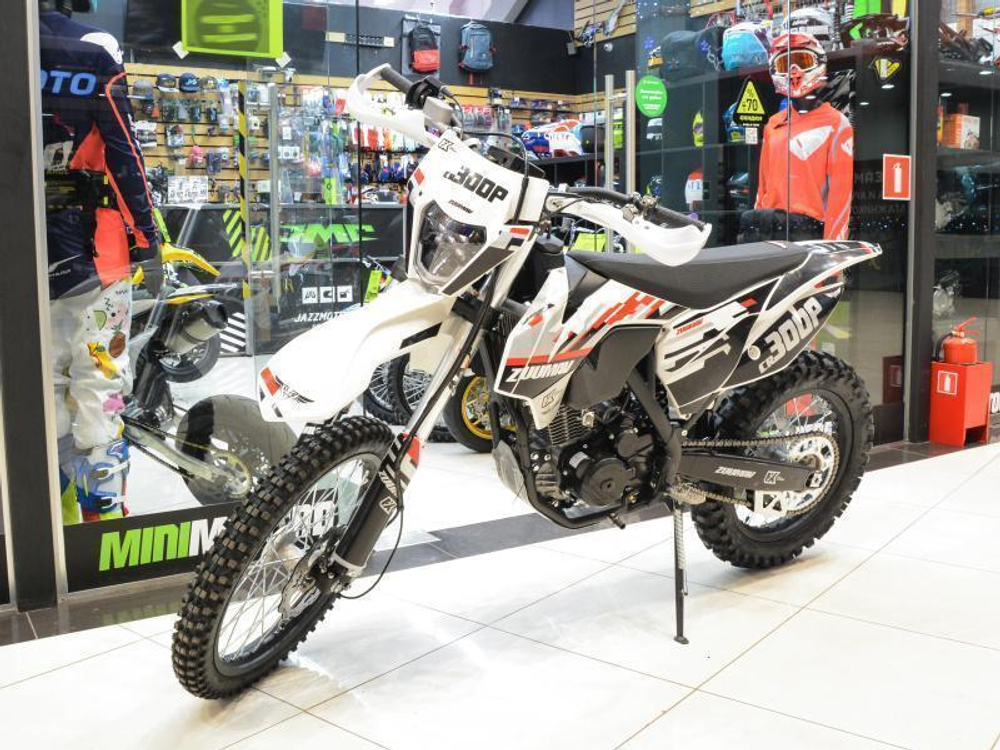Мотоцикл кроссовый Zuumav FX CR300P 300CC White-Red 21/18