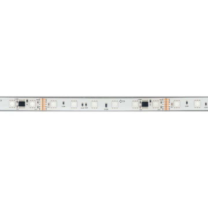 Светодиодная лента герметичная Arlight 14W/m 60LED/m 5060SMD разноцветный 5М DMX-PFS-B60-12mm 24V 039608