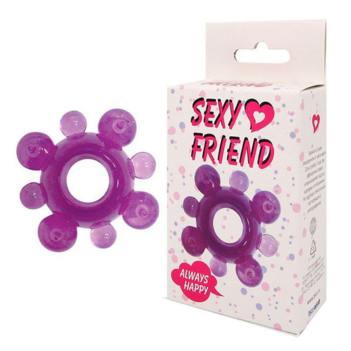 Фиолетовое эрекционное кольцо Bior Toys Sexy Friend SF-70121