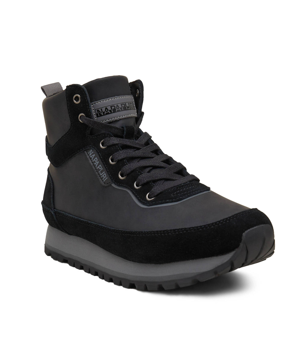 Кожаные высокие сапоги snowjog01 Napapijri - графитовый(NP0A4HUZ)