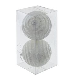 GAEM Набор из 2шт Украшение новогоднее "Шар", D 10 см, L19 W10 H10 см