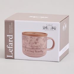 КРУЖКА LEFARD 400МЛ С БАМБУКОВОЙ КРЫШКОЙ "SWEET HOME" 9.6*8CM