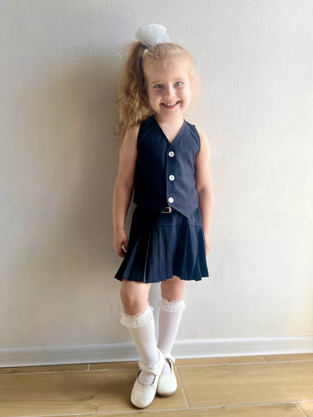 Костюм жилет с юбкой