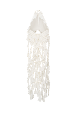 Топ с рюшами (Мечтатели), белый