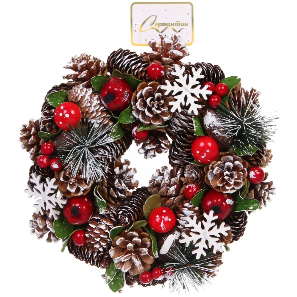 Венок хвойный «Лесная симфония» d=24 см
