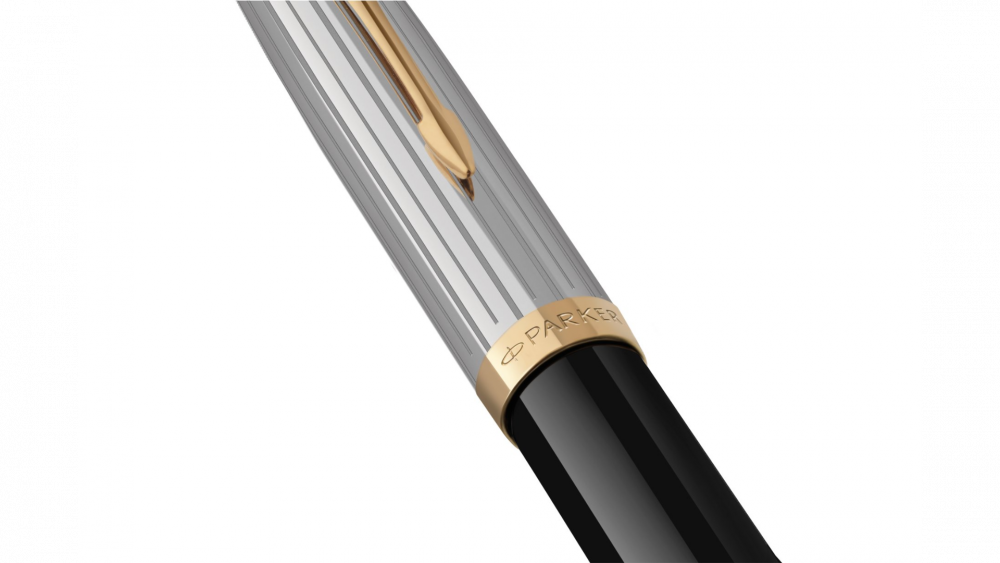 Шариковая ручка Parker 51 Premium Black GT, стержень: M, цвет чернил: black, в подарочной упаковке.