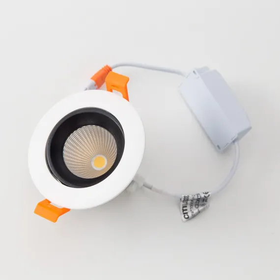 CLD001NW4 Альфа Бел+Черный Св-к Встр. LED 7W*3500K