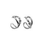 Серьги Ciclon с муранским стеклом и серебряным покрытием Infinito A213604-07