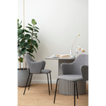 Стул Bergenson Bjorn Dwight, рогожка, светло-серый