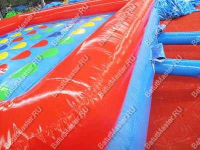 Интерактивная надувная игра "Твистер" 5*5*0.5 м, с постоянной подкачкой