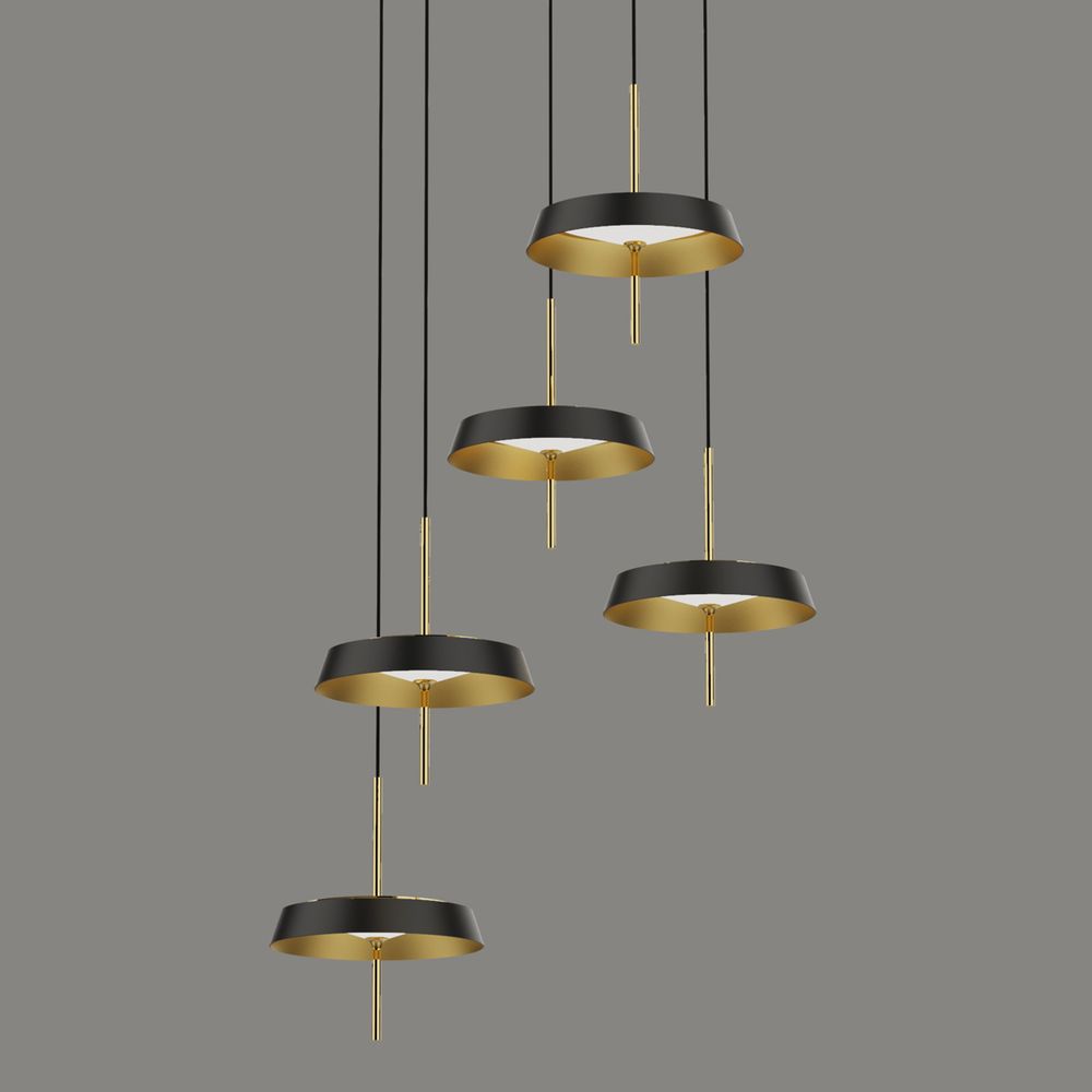 Подвесной светильник MD18001061-5A  black/gold